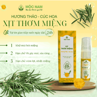 Xịt thơm miệng thảo dược Mộc Nam 10ml